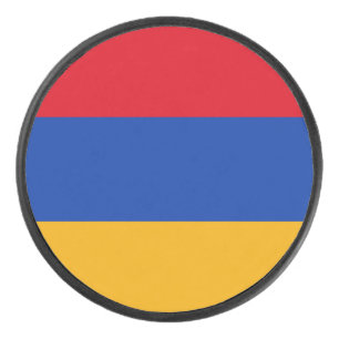 Patriottische Armeense vlag Hockey Puck