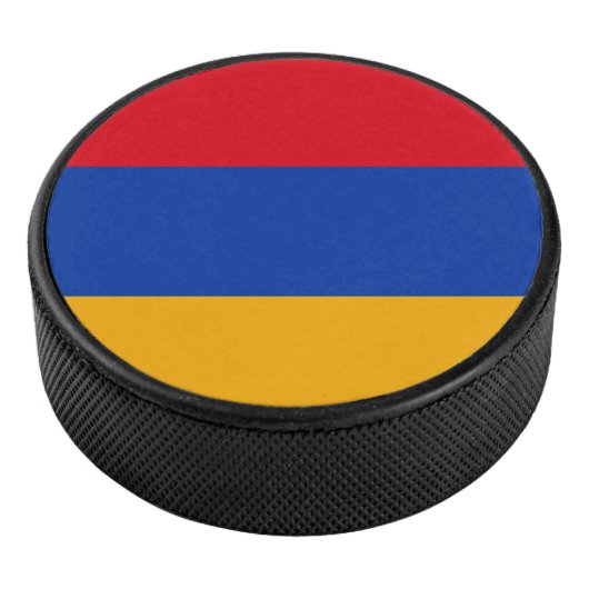 Patriottische Armeense vlag Hockey Puck (3/4)