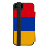 Patriottische Armeense vlag Incipio iPhone Portemonnee Hoesje (Agenda Achterkant)