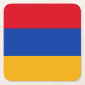 Patriottische Armeense vlag Kartonnen Onderzetters (Voorkant)