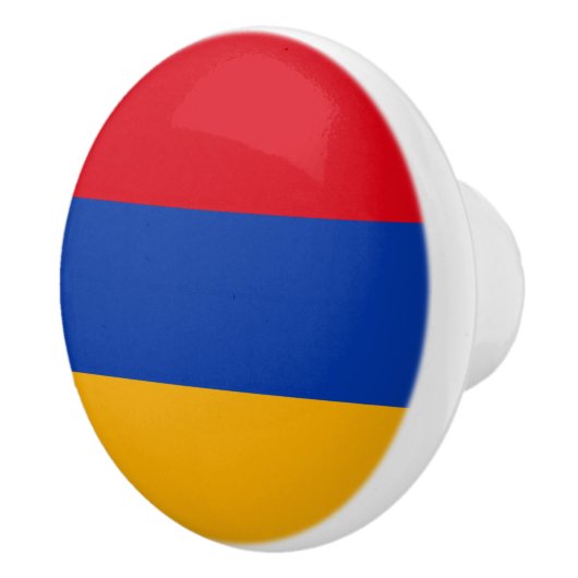 Patriottische Armeense vlag Keramische Knop (Rechts)