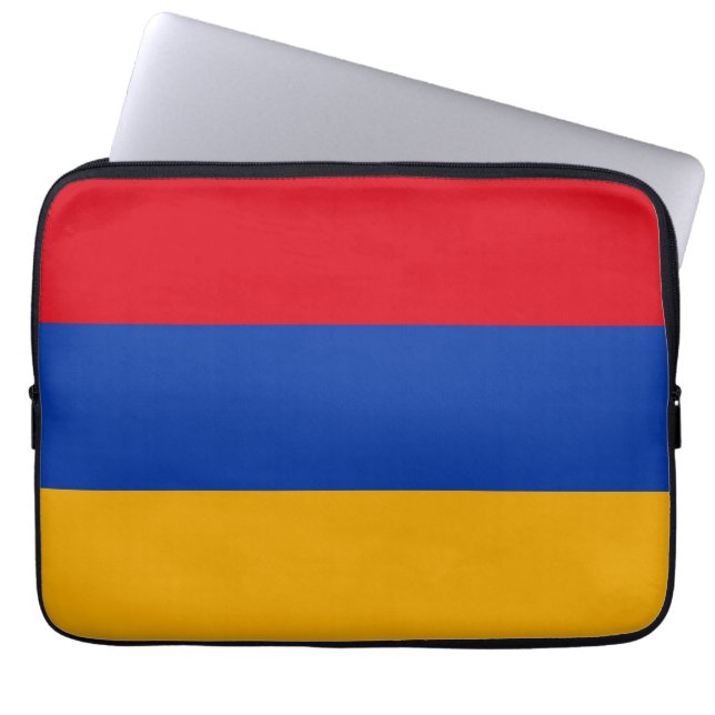 Patriottische Armeense vlag Laptop Sleeve (Voorkant)