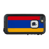 Patriottische Armeense vlag LifeProof iPhone Hoesje (Achterkant (horizontaal))