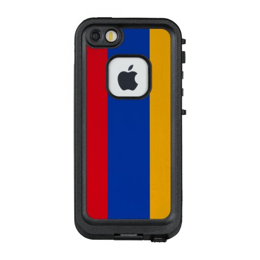 Patriottische Armeense vlag LifeProof iPhone Hoesje (Achterkant)