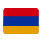 Patriottische Armeense vlag Magneet (Horizontaal)