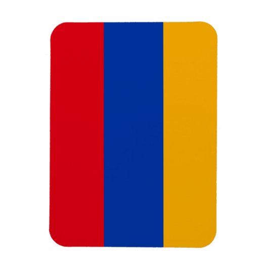 Patriottische Armeense vlag Magneet (Verticaal)