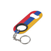 Patriottische Armeense vlag Mini Flessenopener (Achterkant Gekanteld)