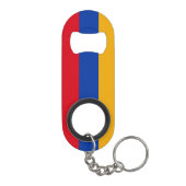 Patriottische Armeense vlag Mini Flessenopener (Achterkant)