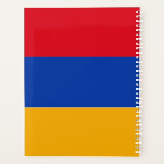 Patriottische Armeense vlag Planner (Achterkant)