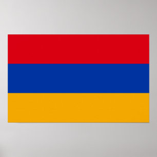 Patriottische Armeense vlag Poster
