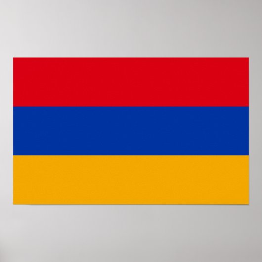 Patriottische Armeense vlag Poster (Voorkant)