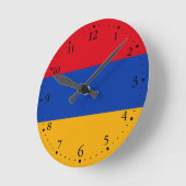 Patriottische Armeense vlag Ronde Klok (Hoek)