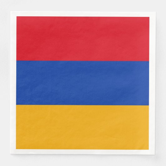 Patriottische Armeense vlag Servet (Voorkant)