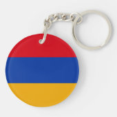 Patriottische Armeense vlag Sleutelhanger (Achterkant)