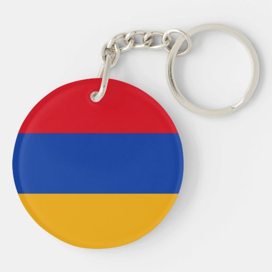 Patriottische Armeense vlag Sleutelhanger (Achterkant)