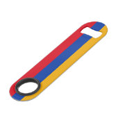 Patriottische Armeense vlag Speed Flessenopener (Voorkant Gekanteld)