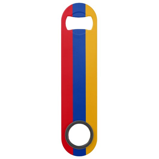 Patriottische Armeense vlag Speed Flessenopener (Voorkant)