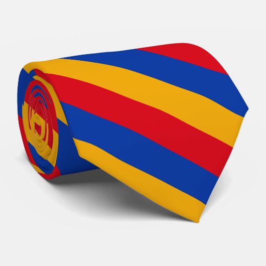 Patriottische Armeense vlag Stropdas (Opgerold)