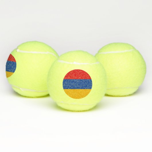 Patriottische Armeense vlag Tennisballen (Multi)