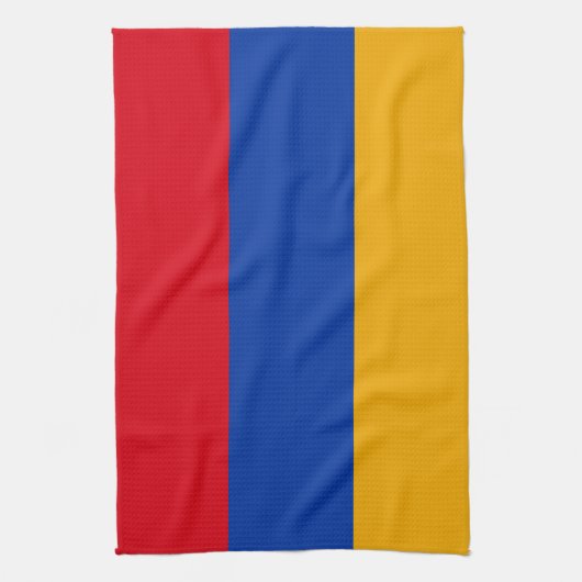 Patriottische Armeense vlag Theedoek (Verticaal)