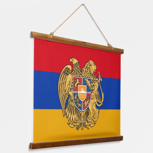 Patriottische Armenië Tapestry, omgedoopt tot Arme Hangend Wandkleed (Gebogen)