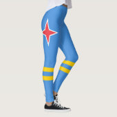 Patriottische Aruba Vlag Leggings (Rechts)