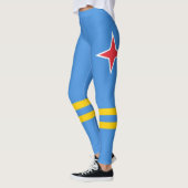 Patriottische Aruba Vlag Leggings (Links)