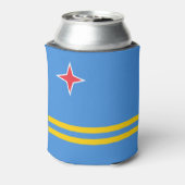 Patriottische Arubaanse Vlag Kan Koeler (Blikje Achterkant)