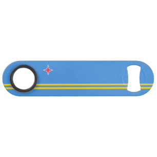 Patriottische Arubaanse vlag Speed Flessenopener