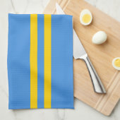 Patriottische Arubaanse vlag Theedoek (Quarter Fold)
