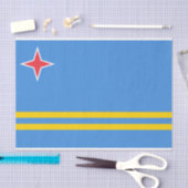 Patriottische Arubaanse vlag Tissuepapier (Craft)