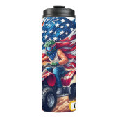 Patriottische ATV: Freedom Ride-avontuur Thermosbeker (Voorkant)