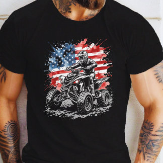 Patriottische ATV Quad Rijder  T-shirt