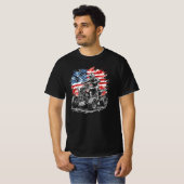 Patriottische ATV Quad Rijder  T-shirt (Voorkant volledig)