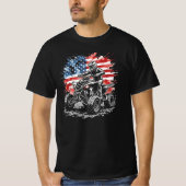 Patriottische ATV Quad Rijder  T-shirt (Voorkant)