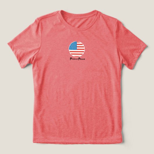 patriottische augurk Tri-Blend shirt (Design voorkant)