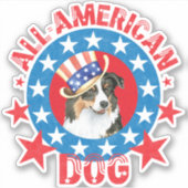 Patriottische Aussie Vinyl Sticker (Voorkant)