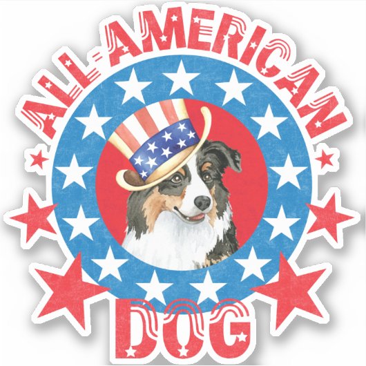 Patriottische Aussie Vinyl Sticker (Voorkant)