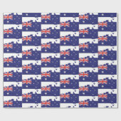 Patriottische AUSTRALIA FLAG Australian Map Outlin Cadeaupapier (Vlak)