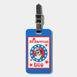 Patriottische Australiër Shepherd Bagagelabel