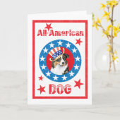 Patriottische Australiër Shepherd Kaart (Gele Bloem)