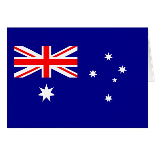 Patriottische Australische vlag (Voorkant Horizontaal)