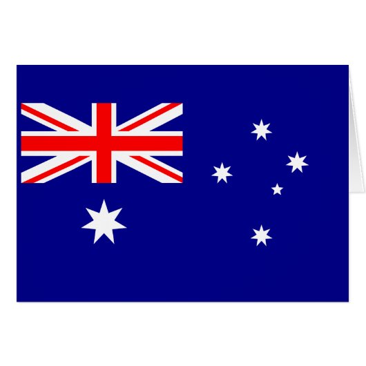Patriottische Australische vlag (Voorkant Horizontaal)