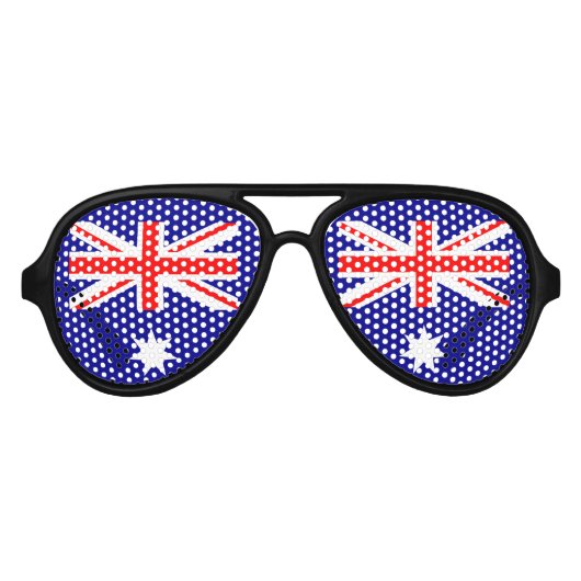 Patriottische Australische vlag Aviator Zonnebril (Voorkant)