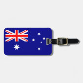 Patriottische Australische vlag Bagagelabel (Voorkant horizontaal)
