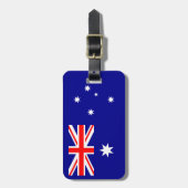 Patriottische Australische vlag Bagagelabel (Voorkant verticaal)