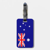 Patriottische Australische vlag Bagagelabel (Achterkant verticaal)