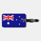 Patriottische Australische vlag Bagagelabel (Achterkant horizontaal)