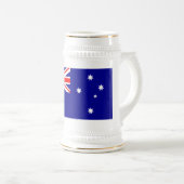 Patriottische Australische vlag Bierpul (Voorkant rechts)