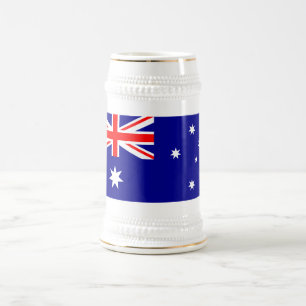 Patriottische Australische vlag Bierpul